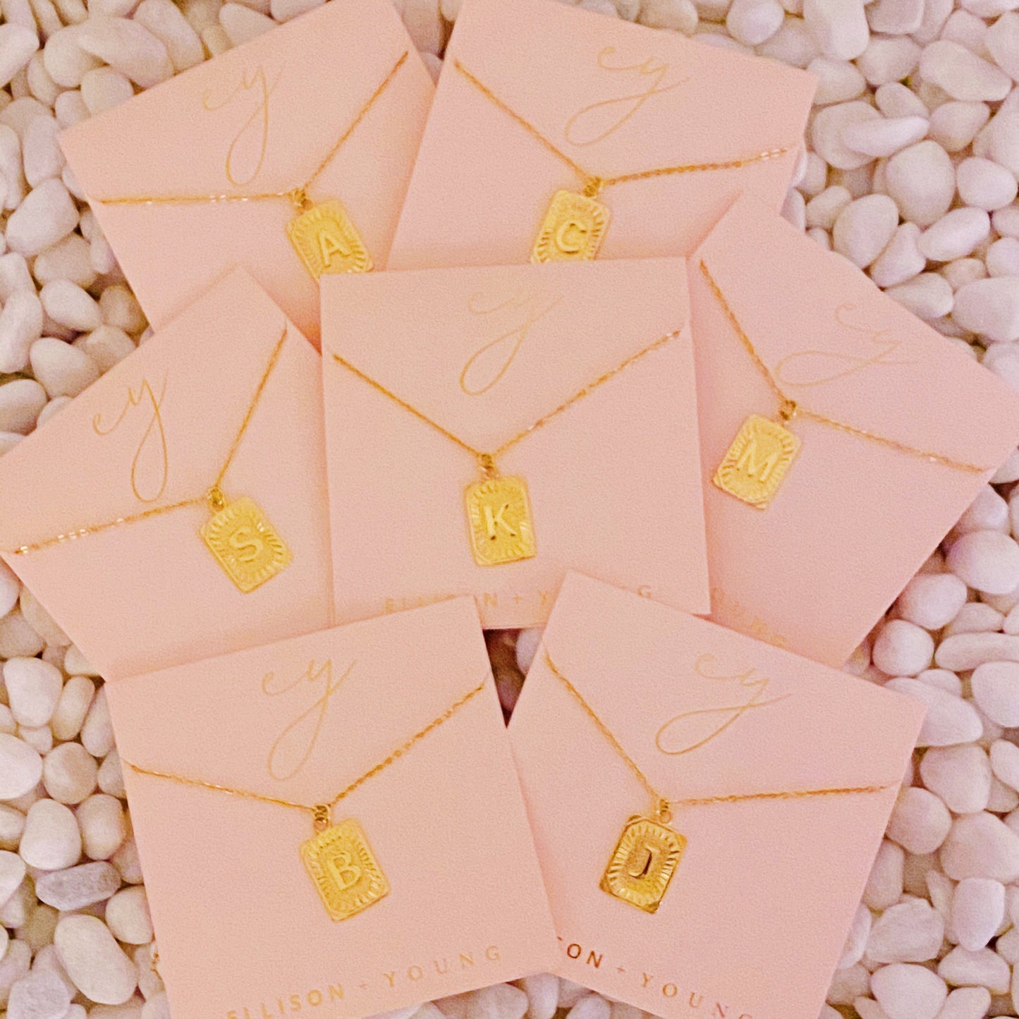 Necklace || Art Deco Initial