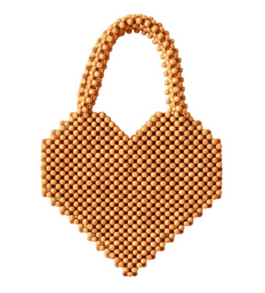 Purse || Hati Heart Wood-Beaded Tote