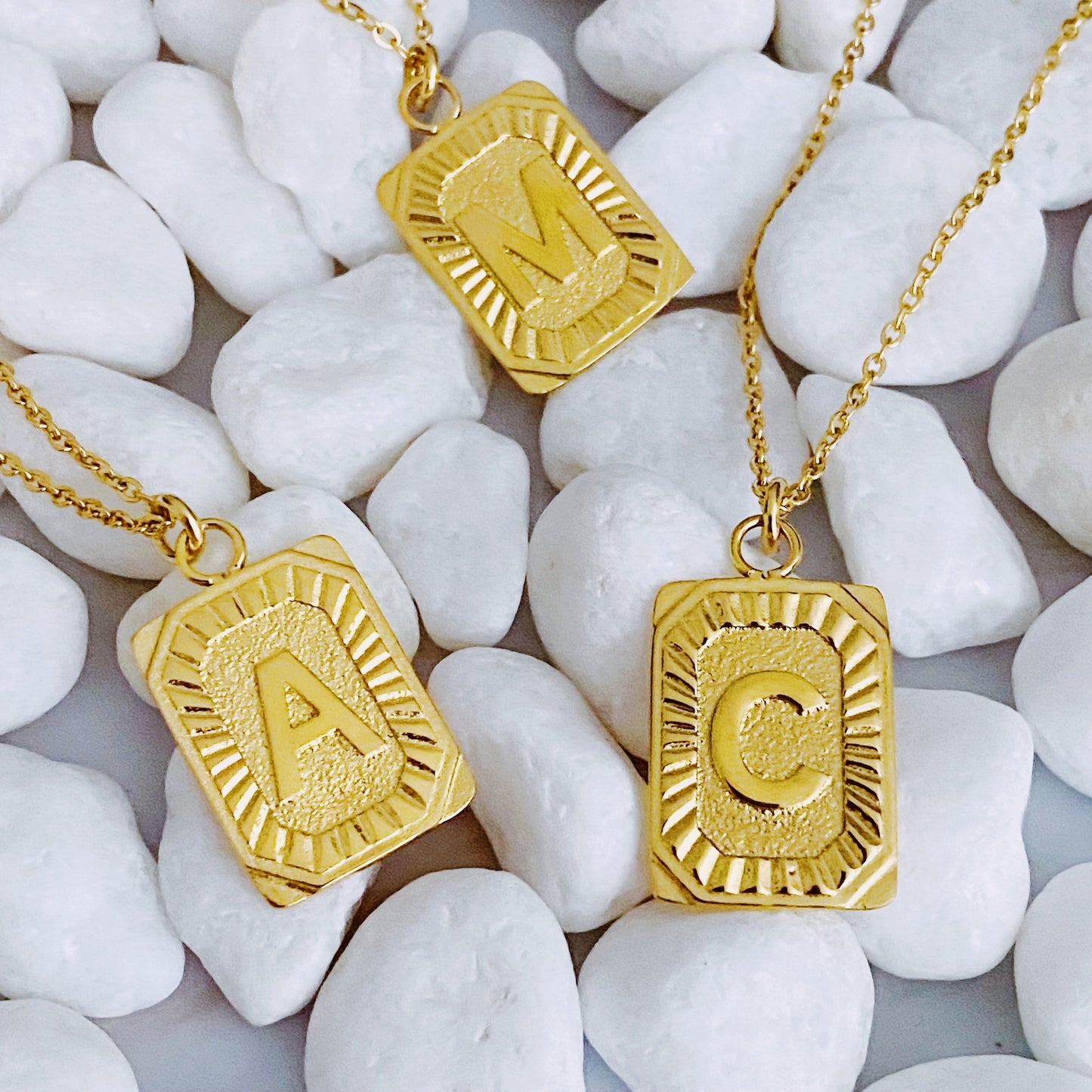 Necklace || Art Deco Initial