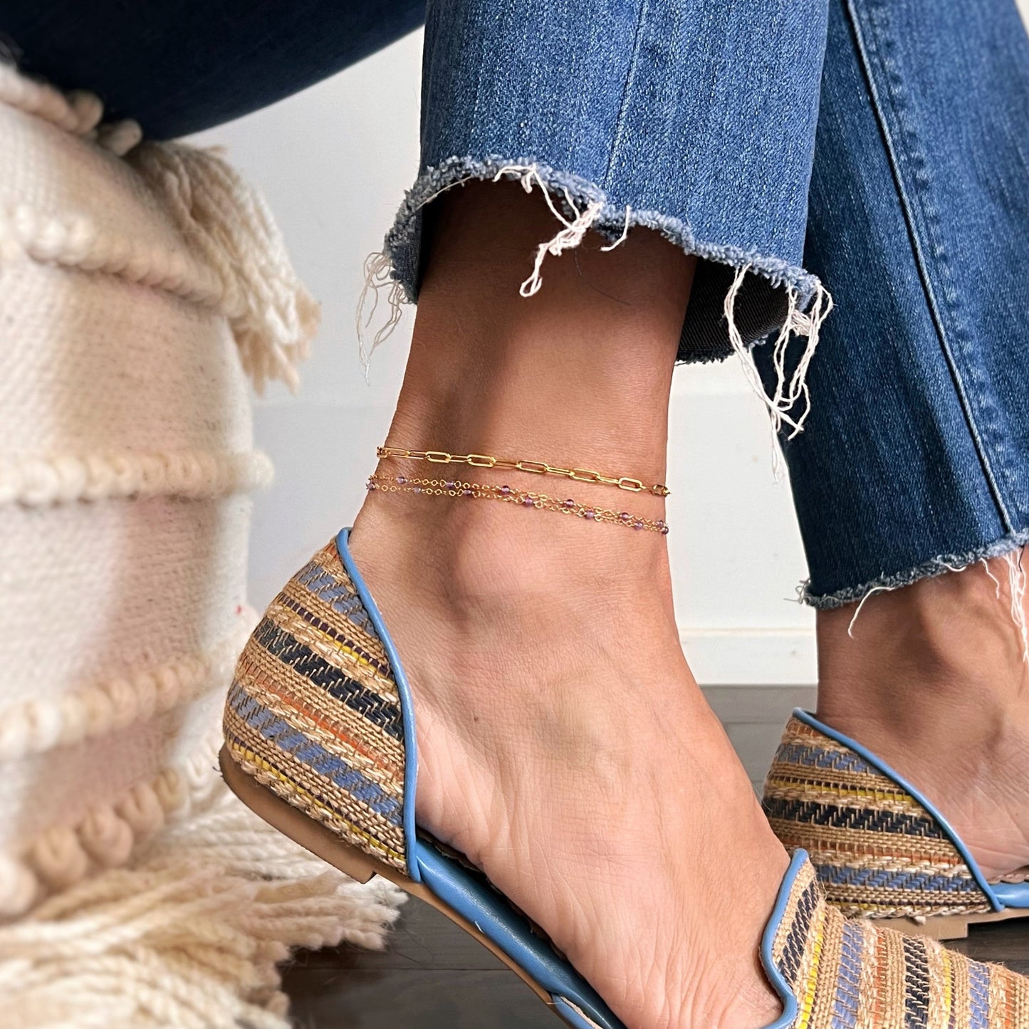 Anklet || Amethyst Layers