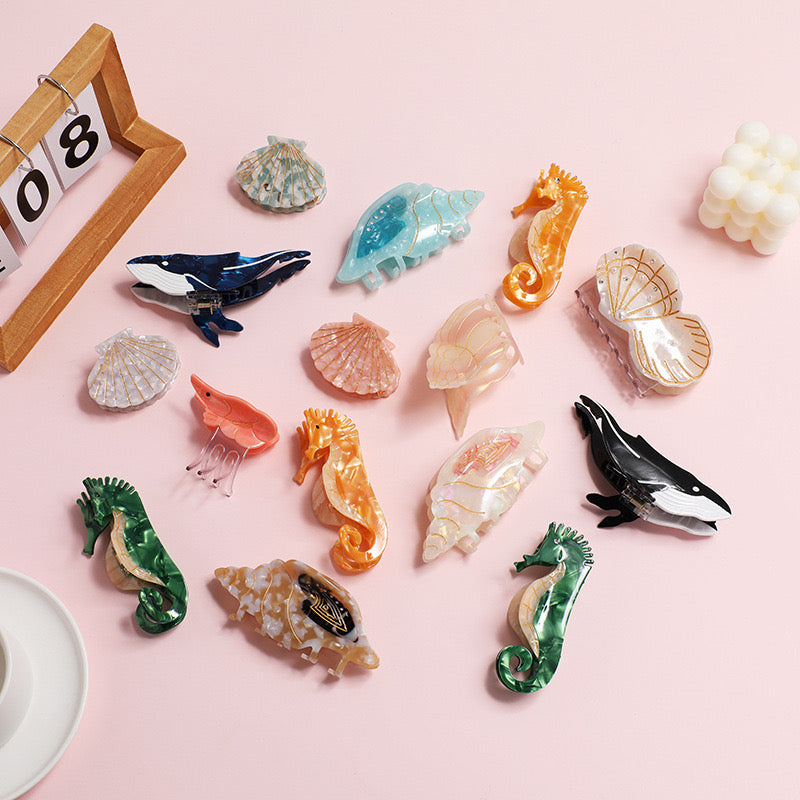 Hair Clip - Pawsome Pets Ocean Claw Clip-2