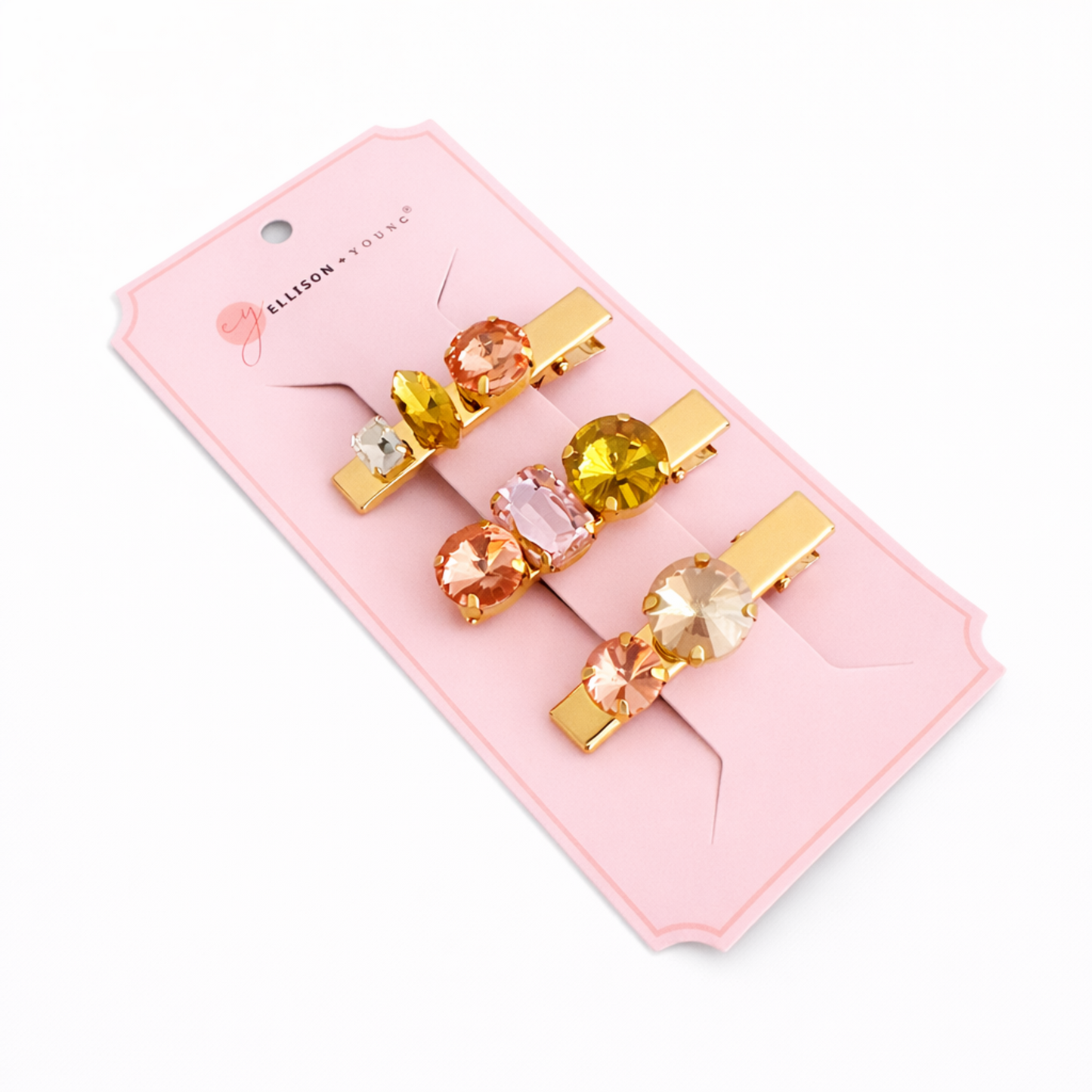 Radiant Gem Hair Clip Set – Luxe Sparkle Edition-3