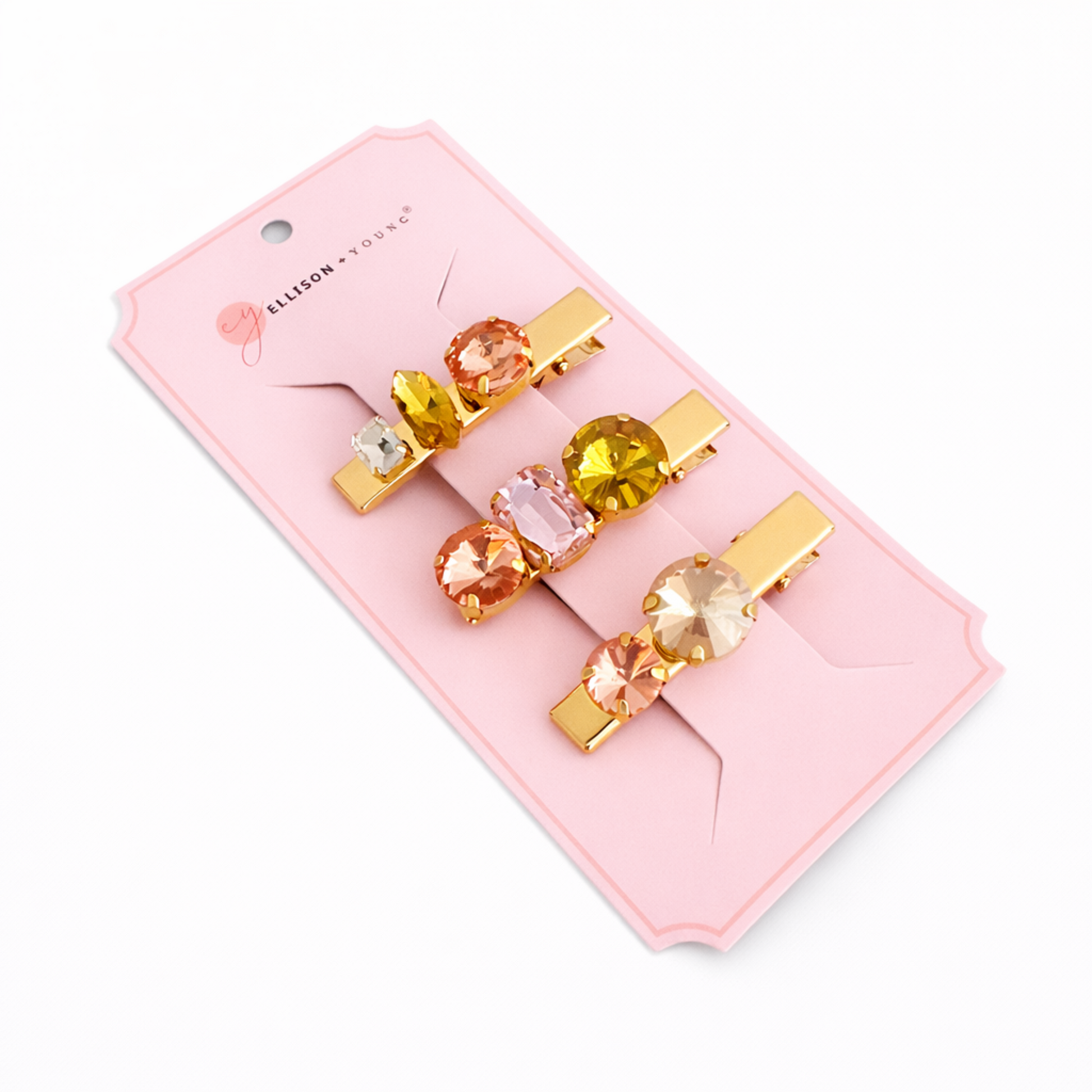 Radiant Gem Hair Clip Set – Luxe Sparkle Edition-3